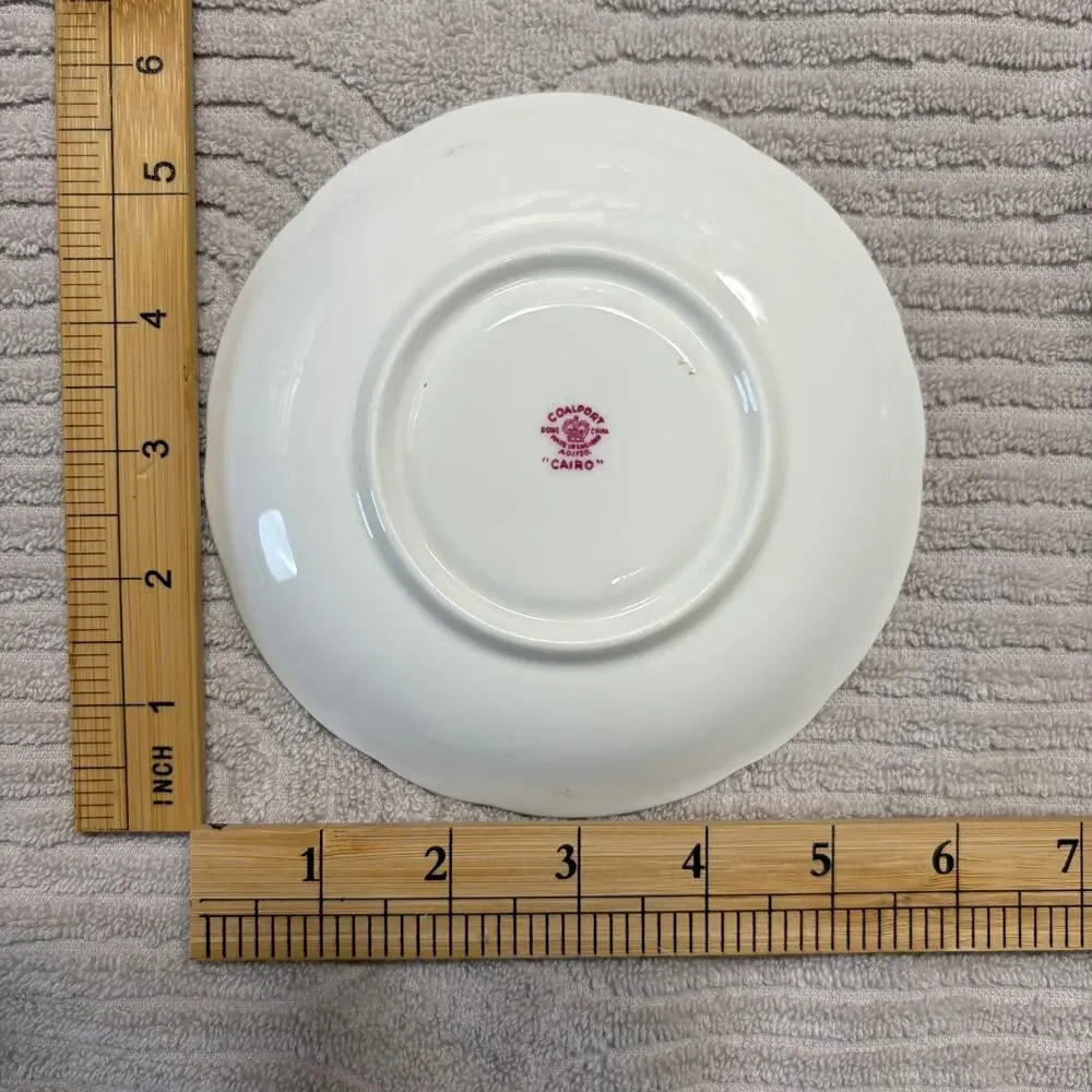 Vintage Coalport Cairo Pink Bone China Teacup and Saucer Set England